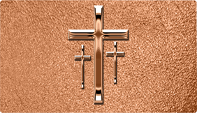 DNSEMP-C-517-BZ-SH-CP Empire Corner Bronze 3 Crosses Shim Copper